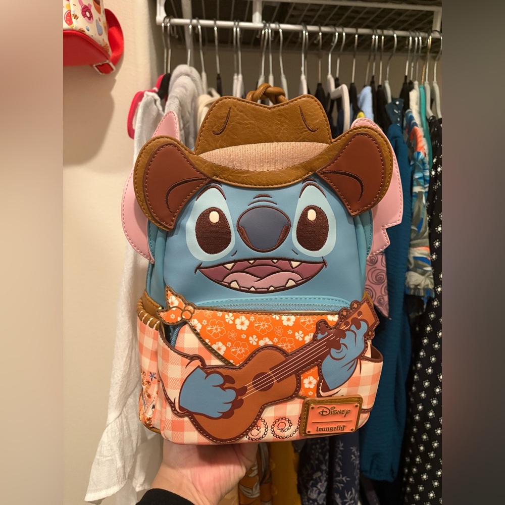 Loungefly Stitch Western Mini Backpack
